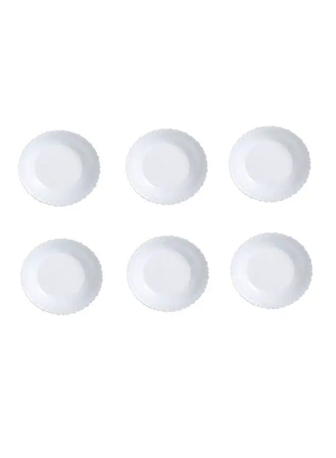 Luminarc 6-Piece Feston Soup Plate White 23cm