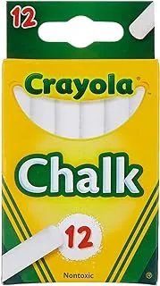 Crayola 51-0320 chalk stick, 12 count ,white