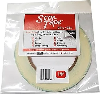 Scor Pal Scor Tape Dbl Side Adhesive 1/8