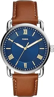 Fossil Mens Copeland 42mm Leather Watch Fs5661, Silver