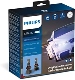 Philips Ultinon Pro9000 LED Car Headlight Bulb (H11), set of 2