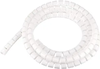 uxcell Flexible Spiral Tube Wrap Cable Management Sleeve 14mmx16mm Computer Wire Manage Cord 3 Meters Length White