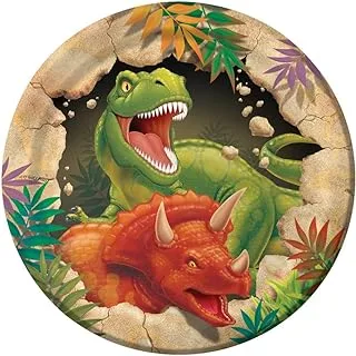 Dino Blast Lucheon Plate 7in 8ct, One Size