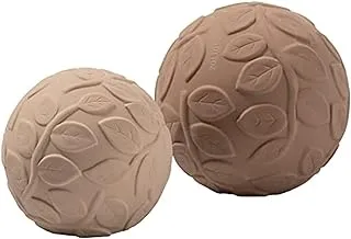 Natruba Leaf Sensory Ball Set, Brown