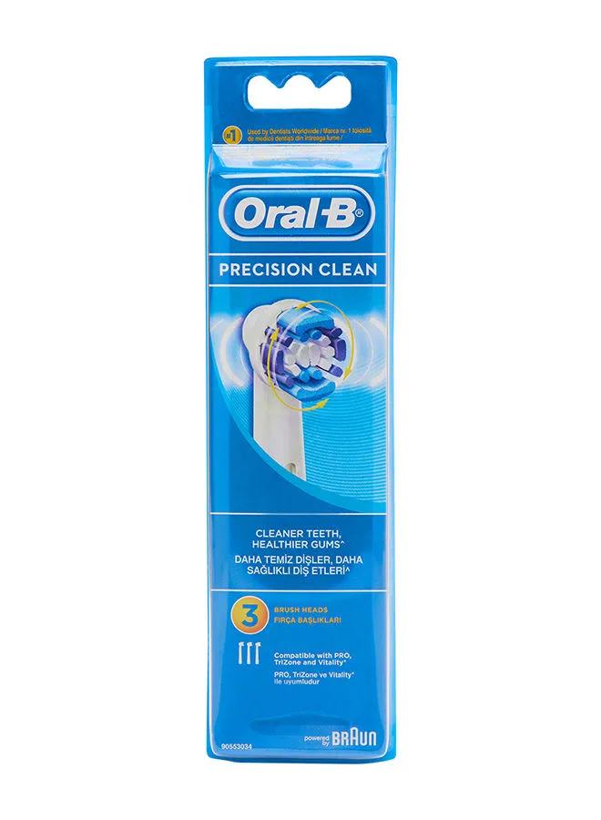 Oral B Flexi Soft Replacement Brush Heads 3 Pieces White