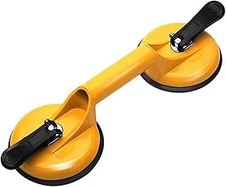 Royal Apex Heavy Duty Suction Cup Aluminium Glass Lifter Sucker Pad Carrying Grabbing Tile Puller Gripper for Lifting and Moving Glass, Floor, Window, Tile, Granite & Doors (Pack of 1, Double Pad)