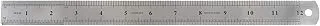 OFXDD Standard Metal Stainless Steel Ruler - 12 Inch Heavy Duty Millimeter and Centimeter Flexible