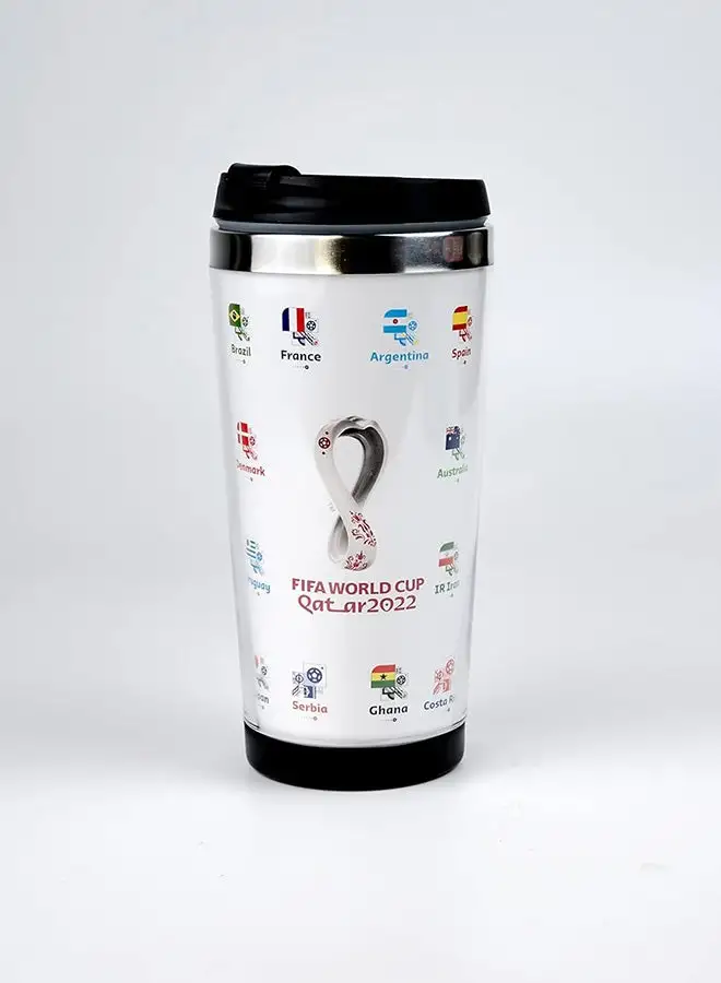 FIFA FIFA World Cup Qatar 2022 Football Stainless Steel Vacuum Mug Qc 32 450ml