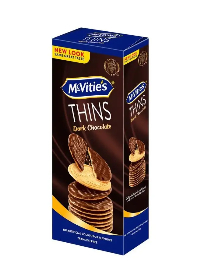 McVitie's Digestive Thins Dark Chocolate Biscuits 150grams