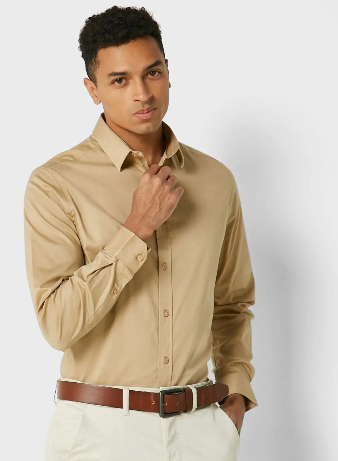 Robert Wood Stretch Poplin Shirt