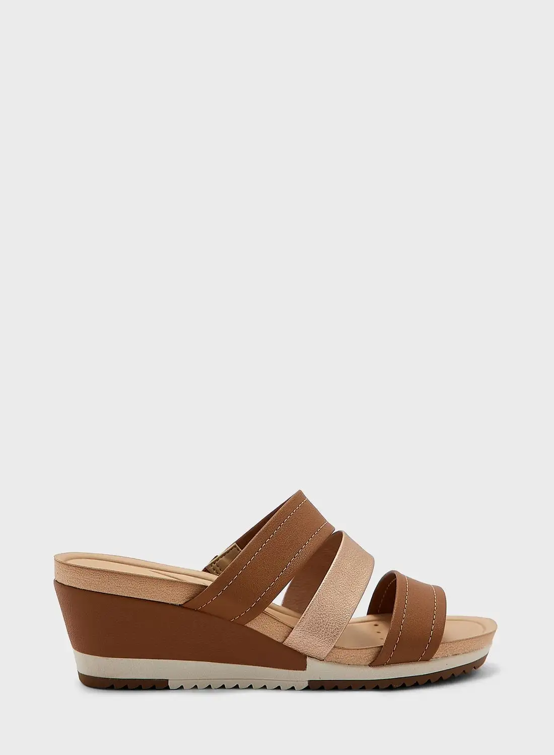 MODARE Multi Strap Wedge Sandals