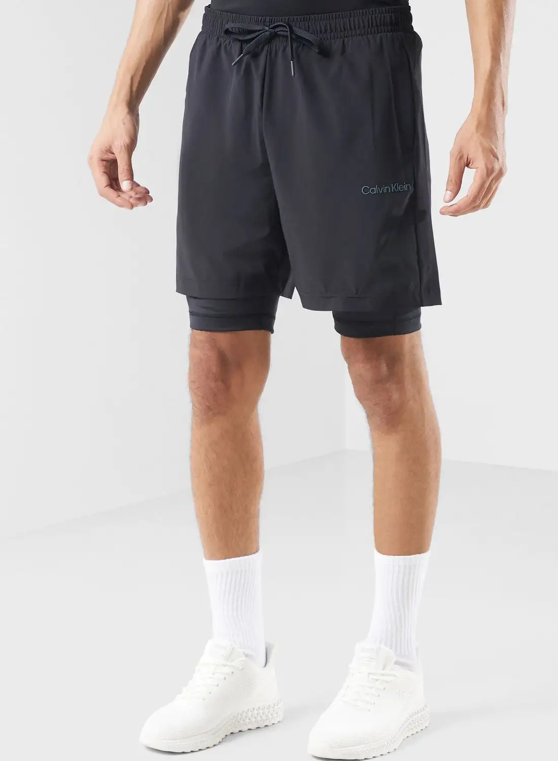 Calvin Klein Sports Woven Shorts 2 In 1