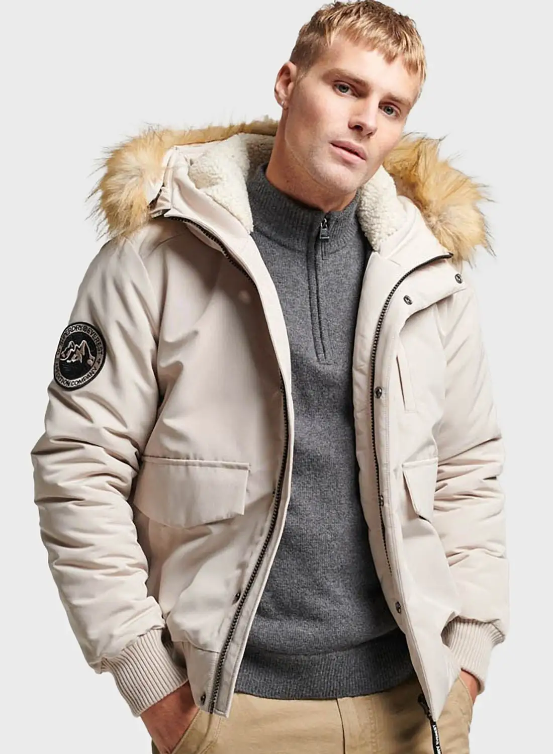 Superdry Everest Hooded Puffer Bomber Jacket