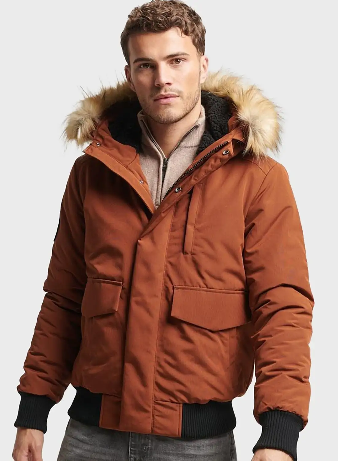 Superdry Everest Hooded Puffer Bomber Jacket