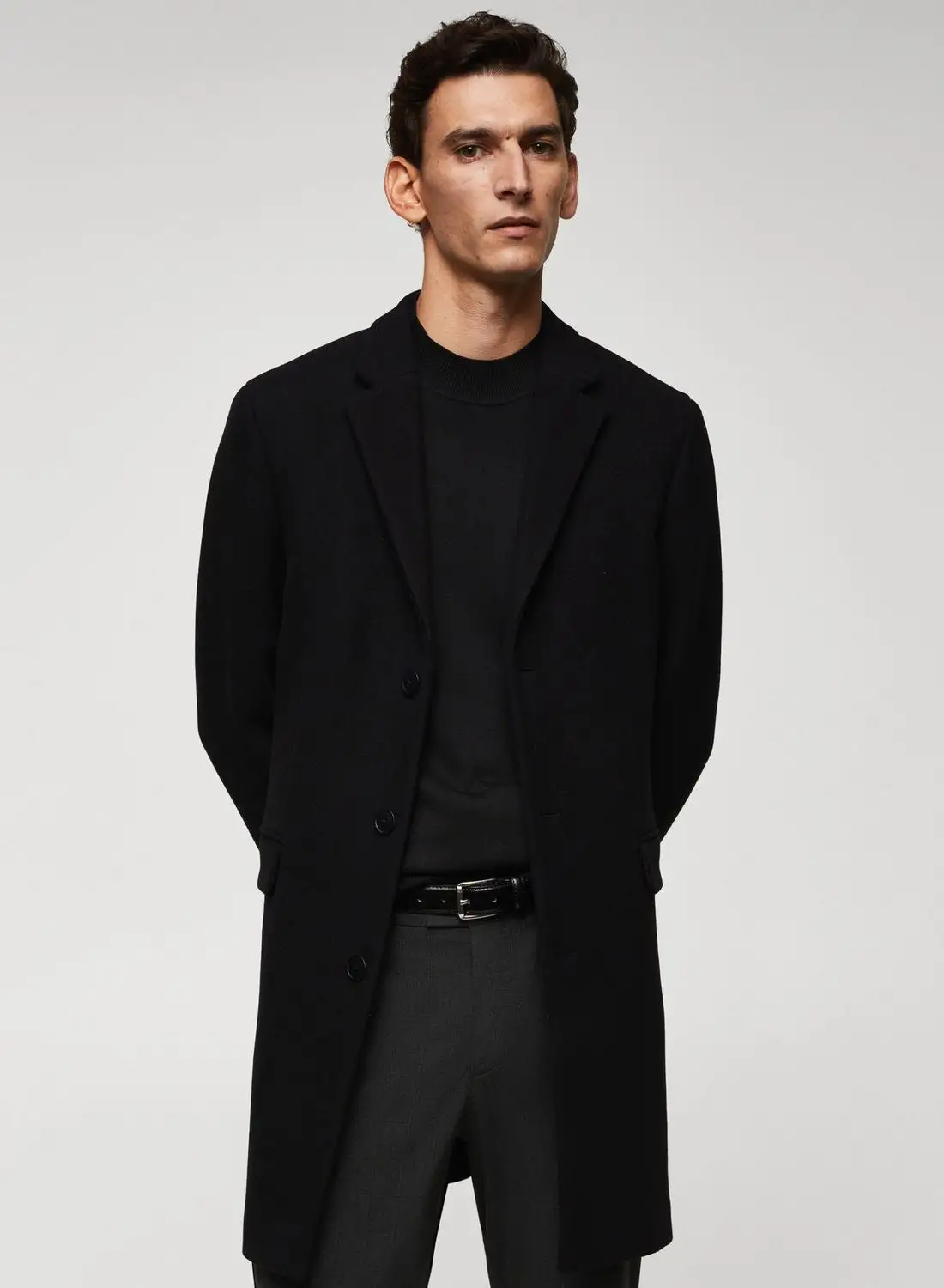 Mango Man Essential Longline Coat