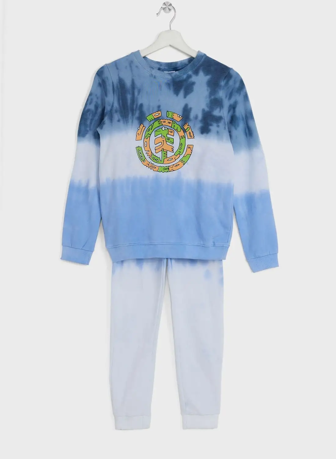 Pinata Boys Tie Dye Printed Sweatshirt And Jogger Set