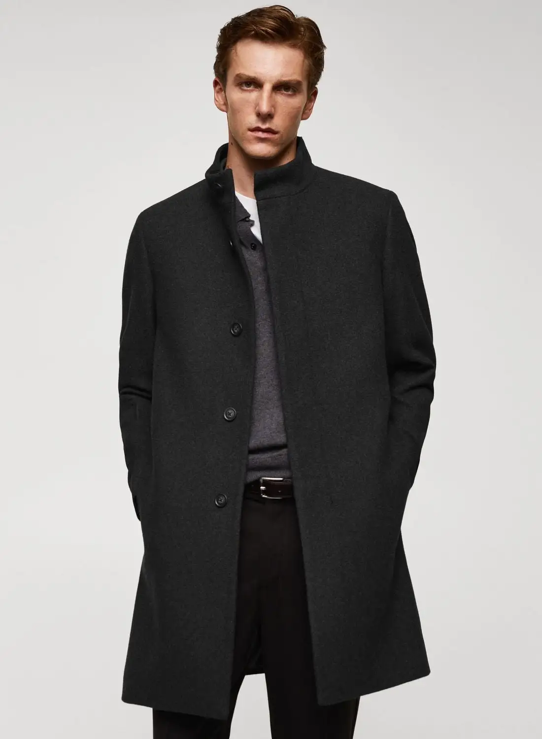 Mango Man Essential Longline Coat