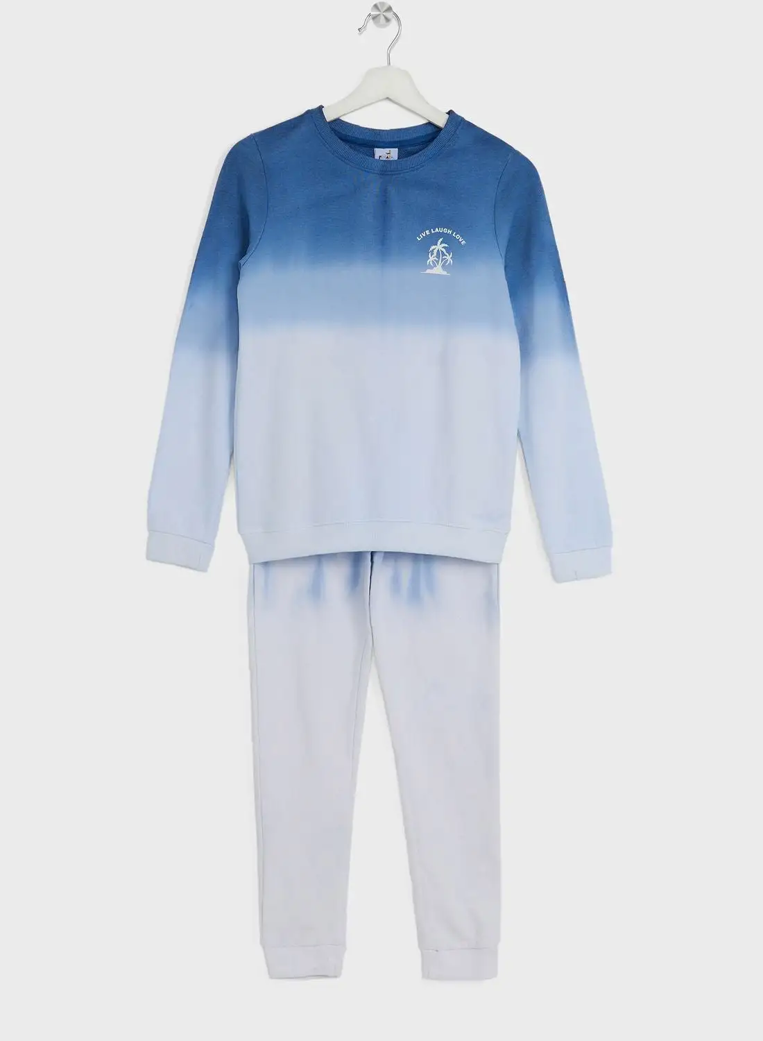 Pinata Boys Gradient Printed Sweatshirt And Jogger Set