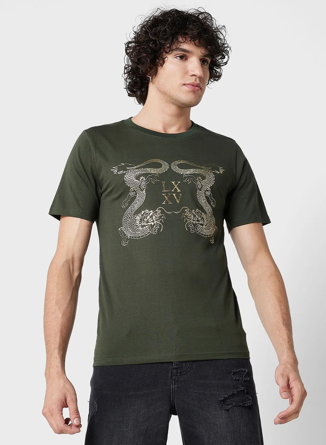 Seventy Five Foil Print T-Shirt