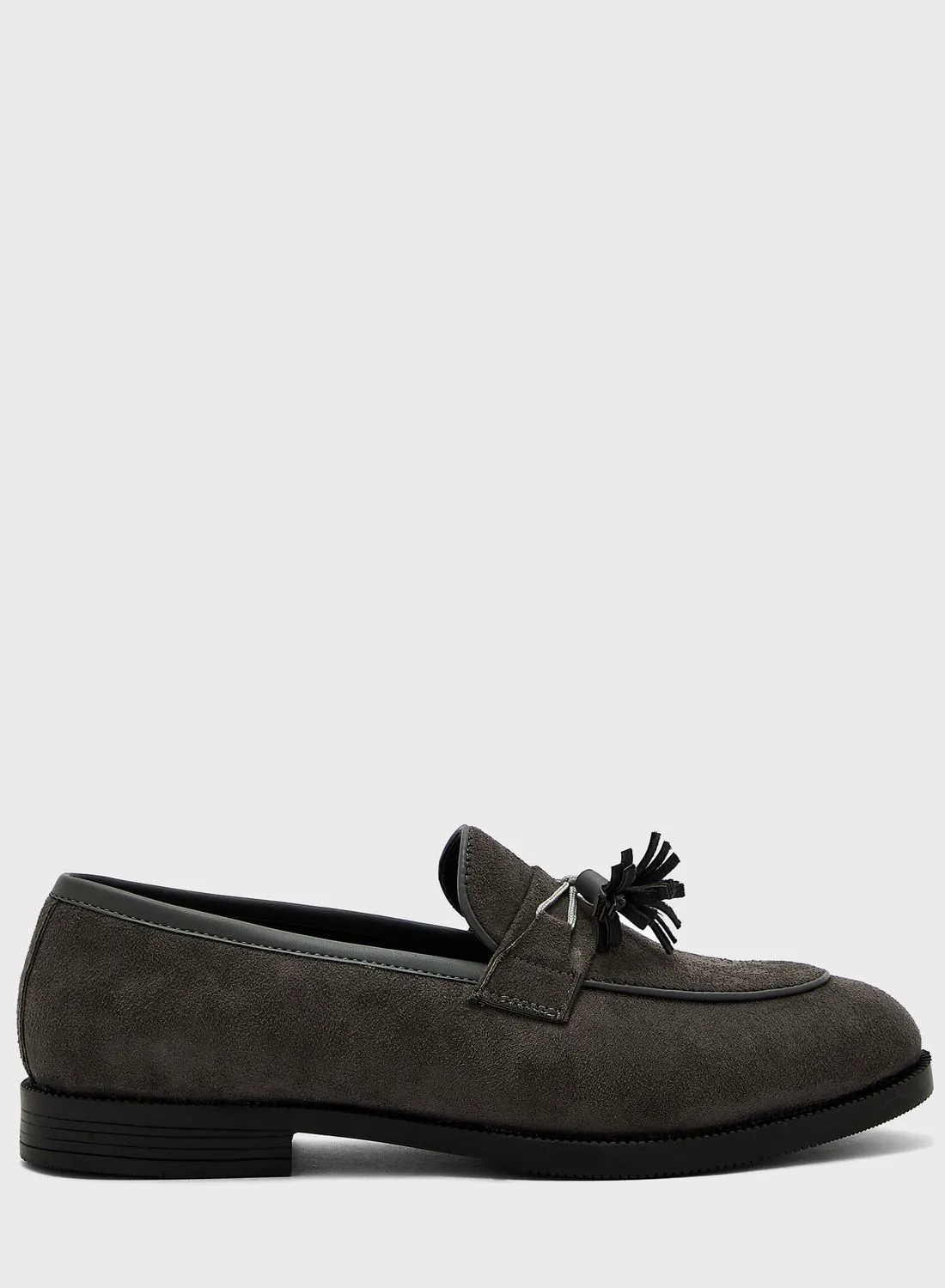 Robert Wood Faux Suede Tassel Casual Slip Ons