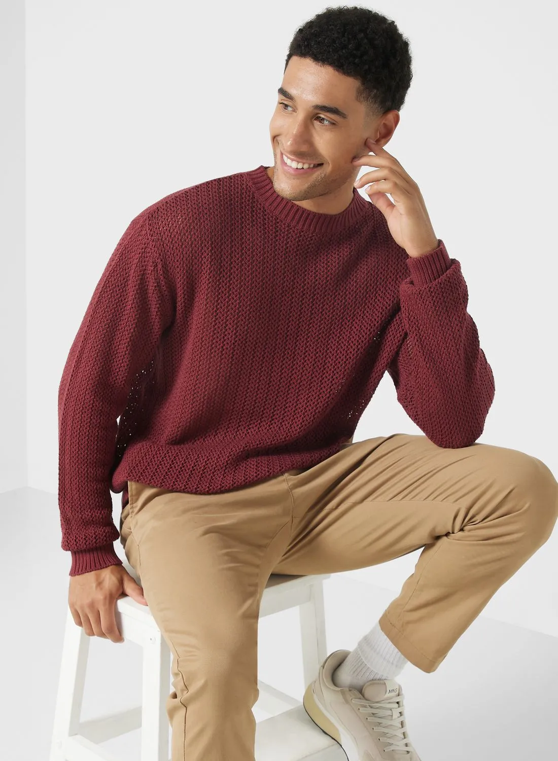 Robert Wood Crew Neck Sweater