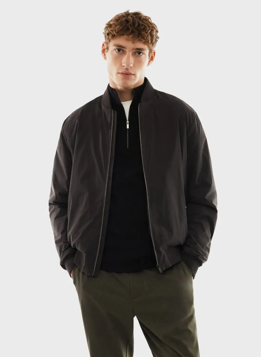 Mango Man Essential Estevo Water-Repellent Bomber Jacket