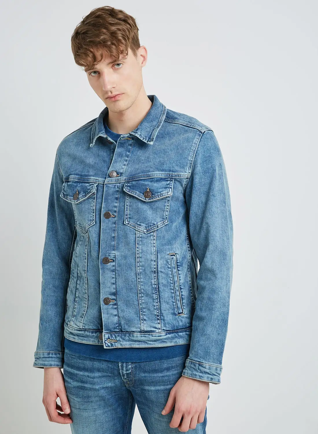 JACK & JONES Alvin Classic Denim Jacket Blue