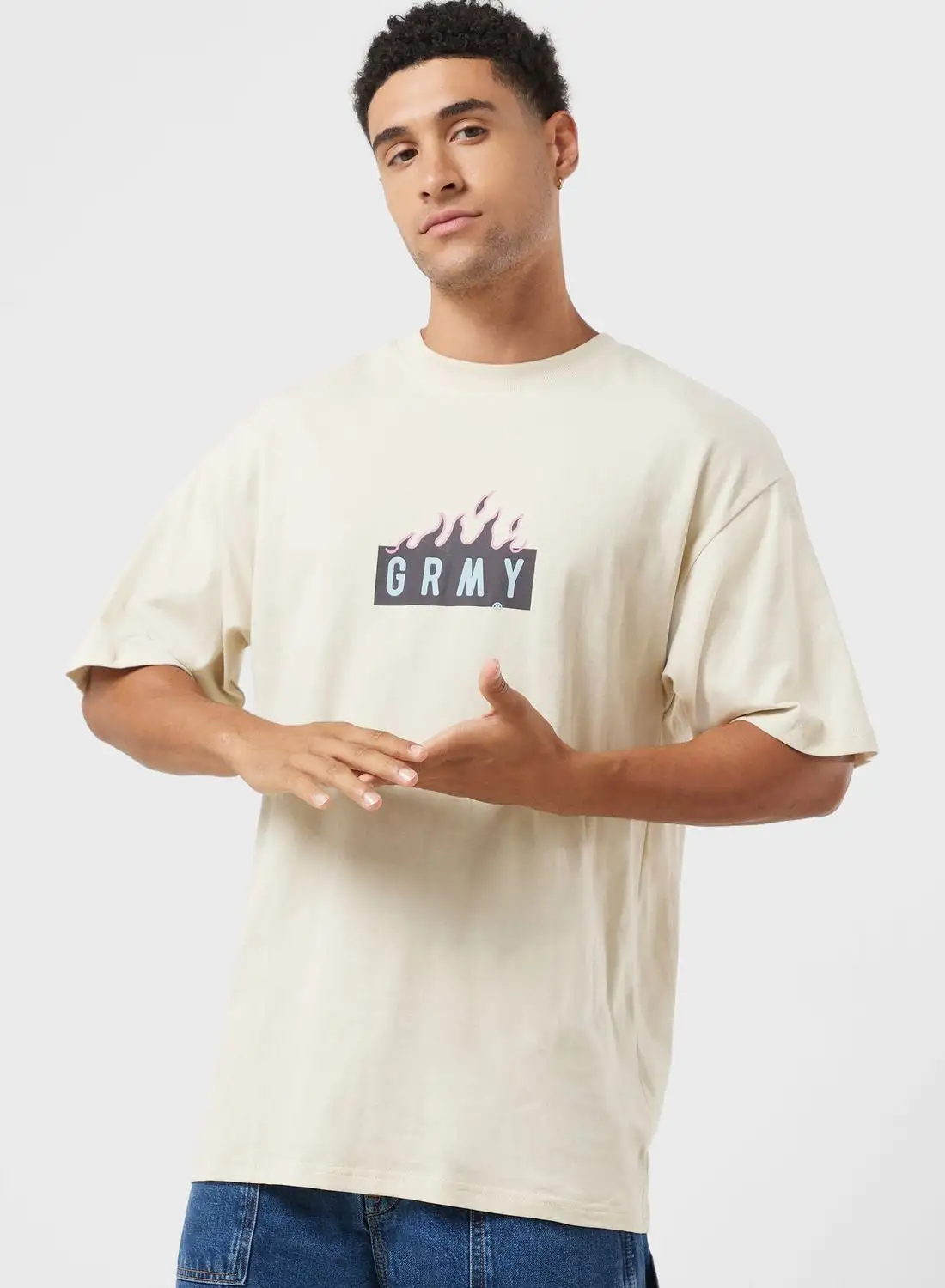 Grimey Melted Stone Oversized T-Shirt