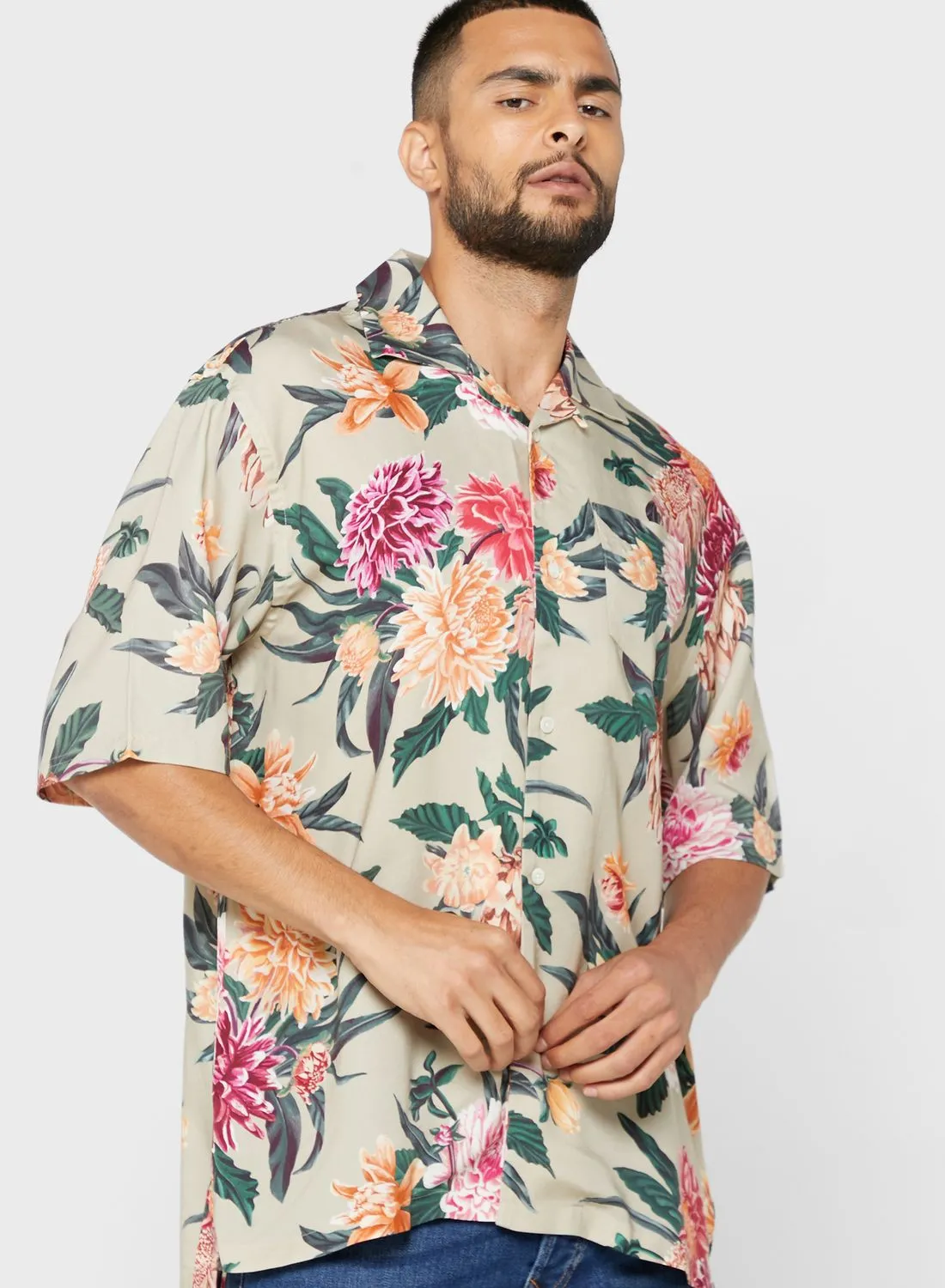 GANT Flower Print Regular Fit Shirt