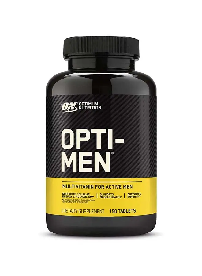 Optimum Nutrition Opti-Men, Vitamin C, Zinc and Vitamin D, E, B12 for Immune Support Mens Daily Multivitamin Supplement - 150 Count