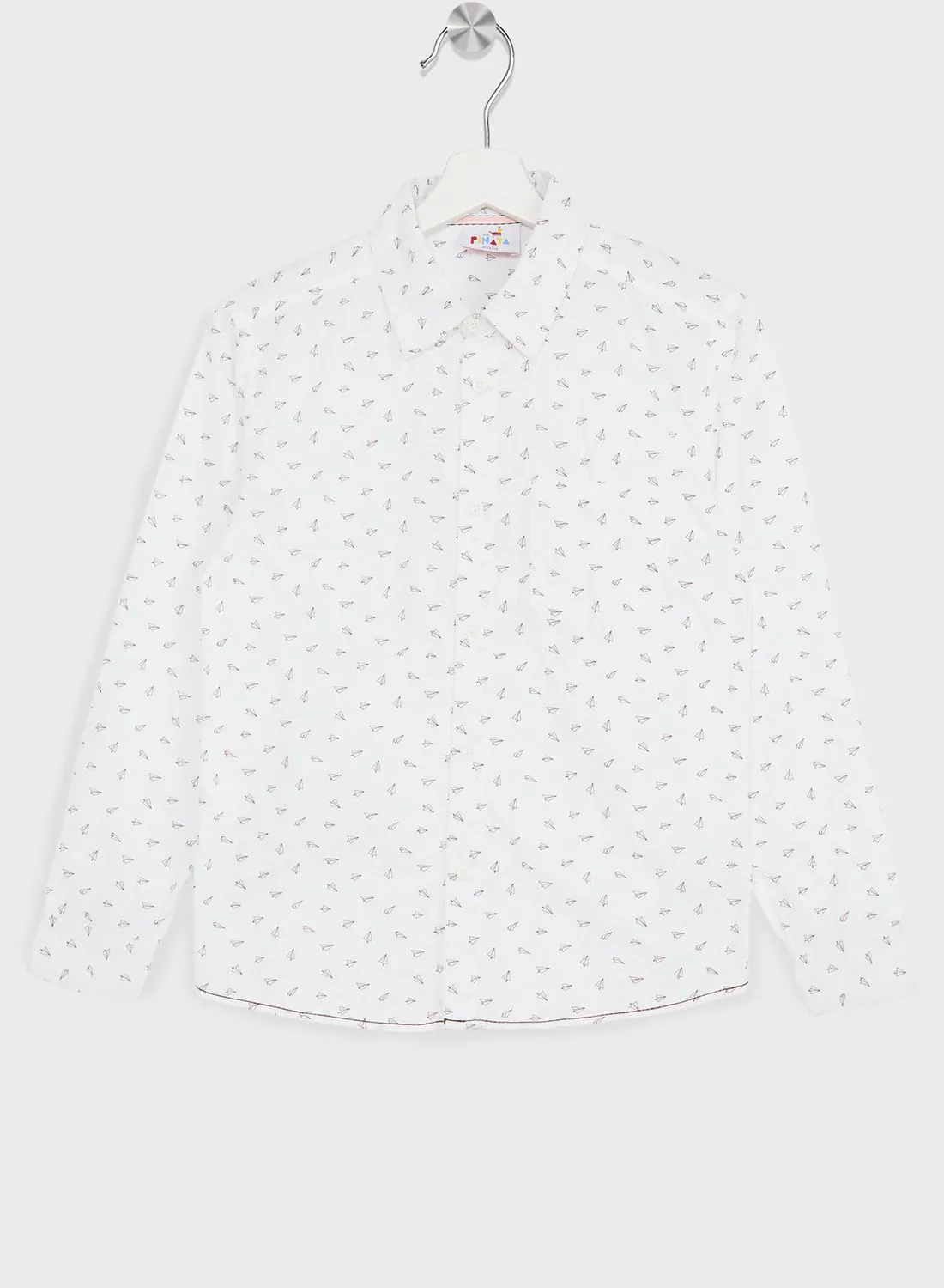 Pinata Boys Granded Collar Printed Shirt