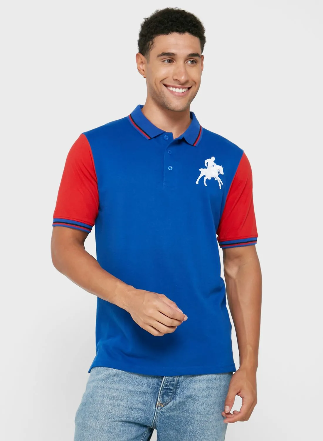 Seventy Five Colourblock Polo Shirt