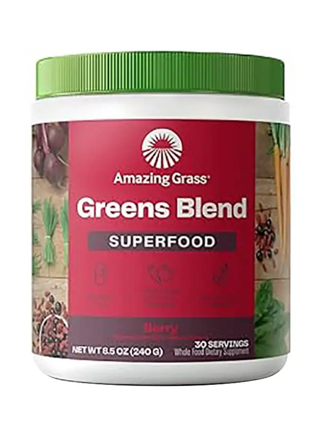 Amazing Grass Berry Green SuperFood - 8.5 oz ( 240 gm )30 Servings