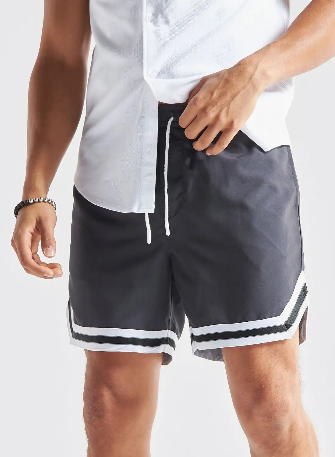 FAV Drawstring Tape Detail Shorts