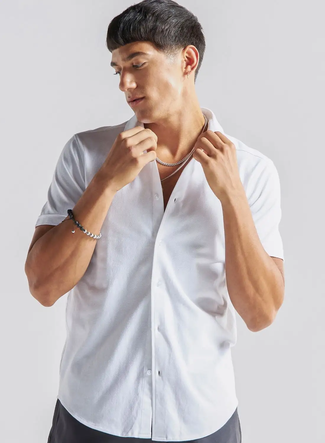 FAV Textured Slim Fit Shirt