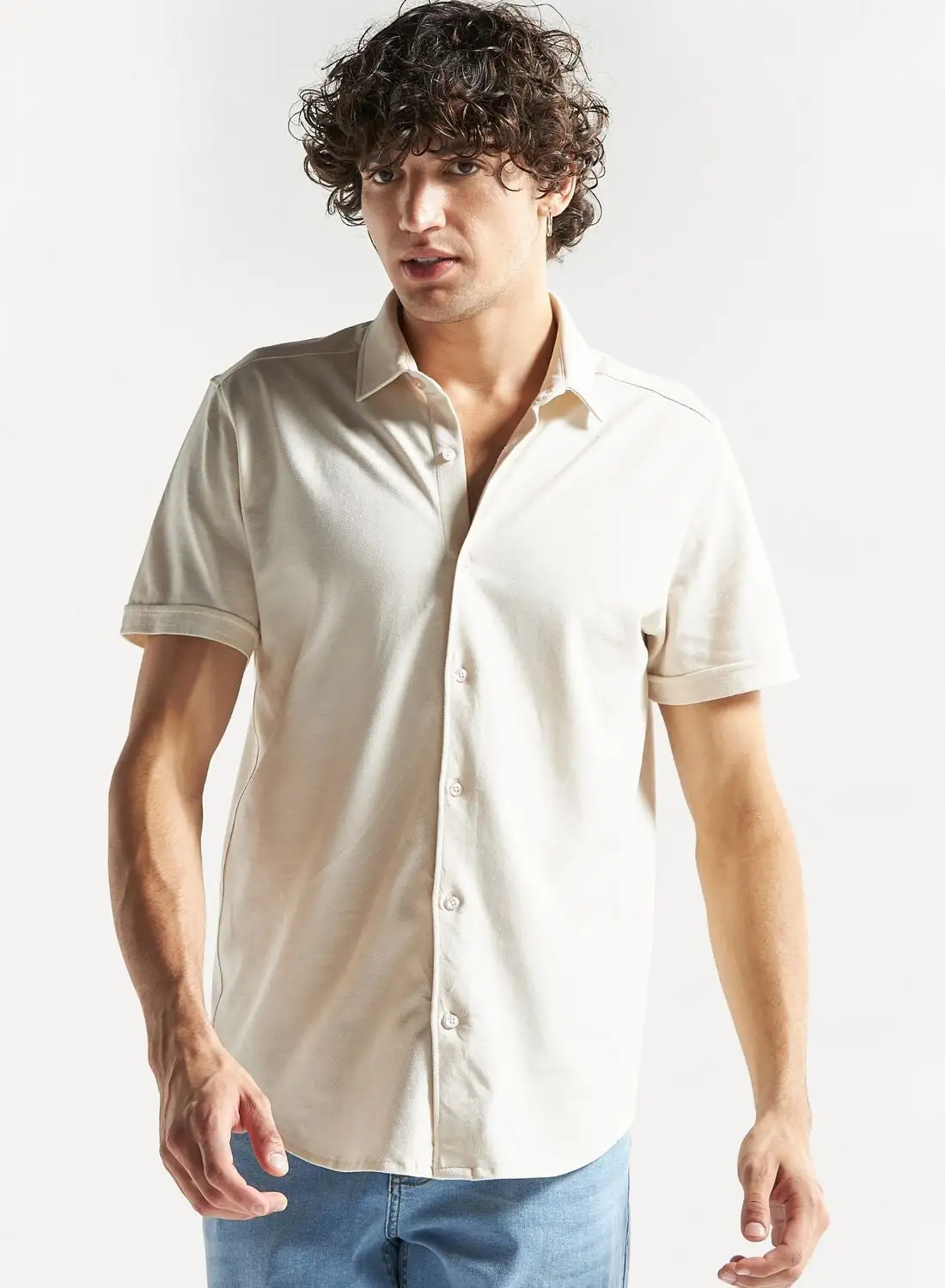 FAV Textured Slim Fit Shirt