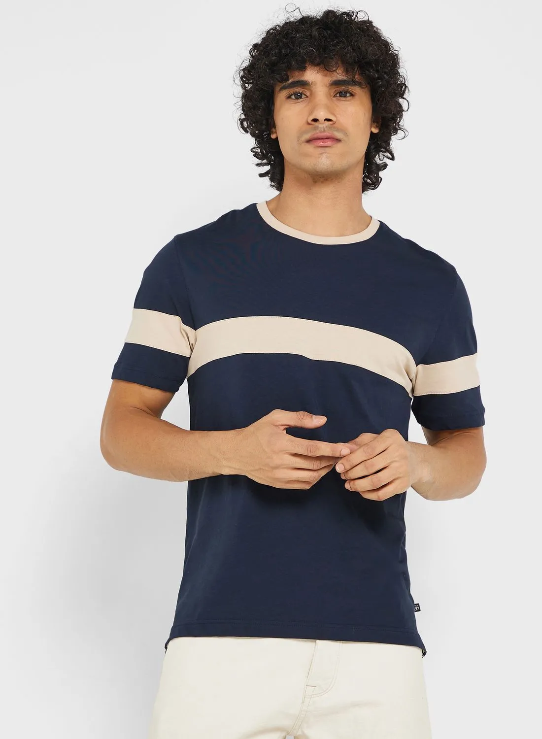 Ted Baker Color Block Crew Neck T-Shirt