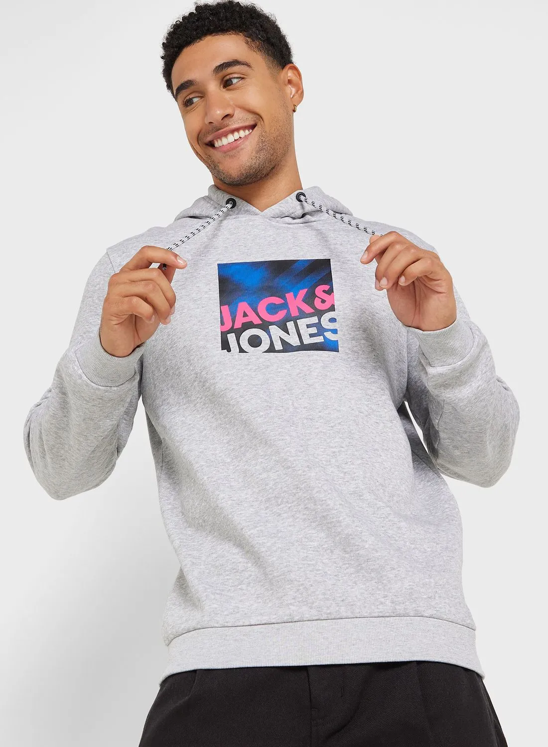 JACK & JONES Graphic Print Hoodie