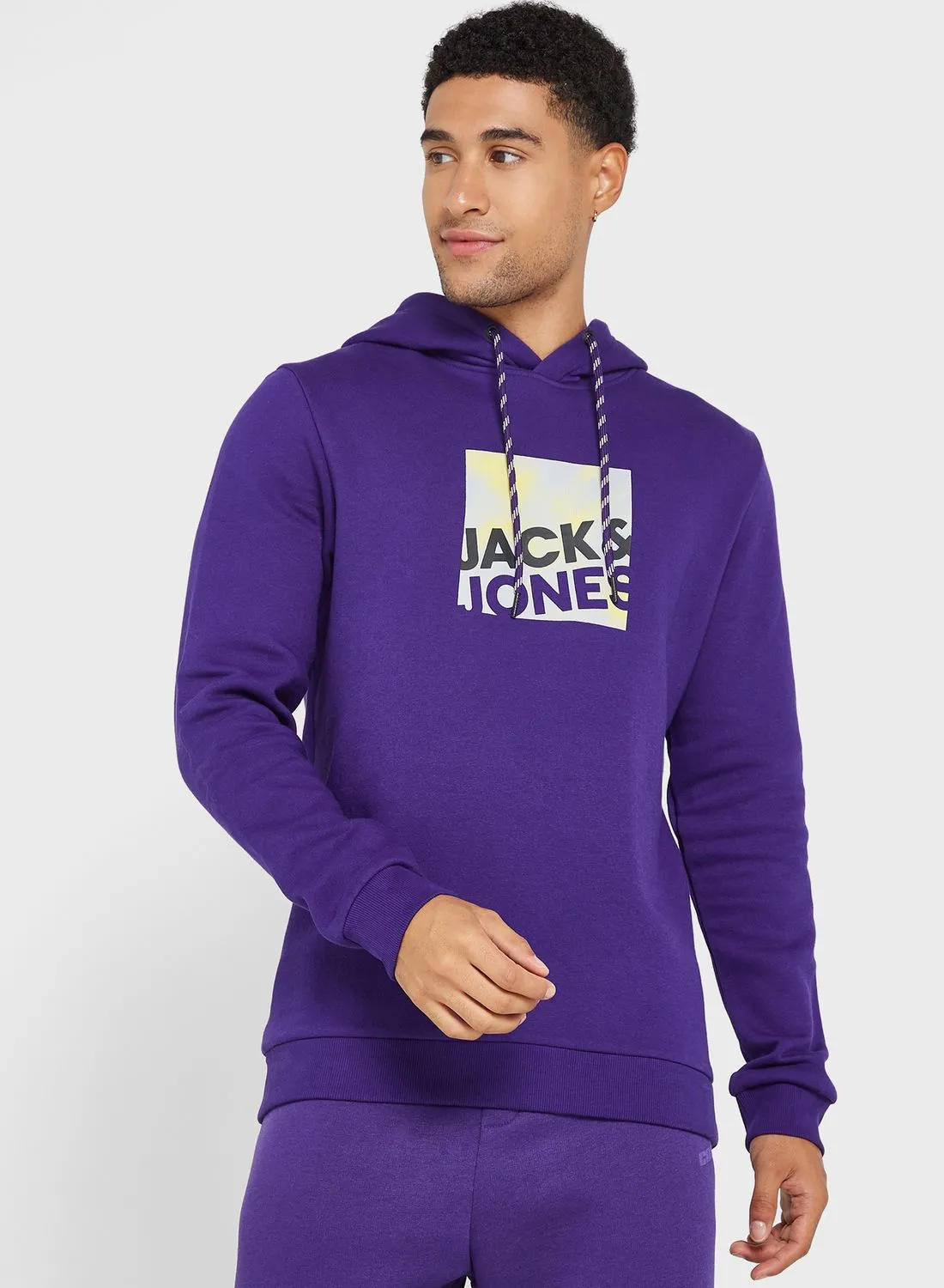 JACK & JONES Graphic Print Hoodie