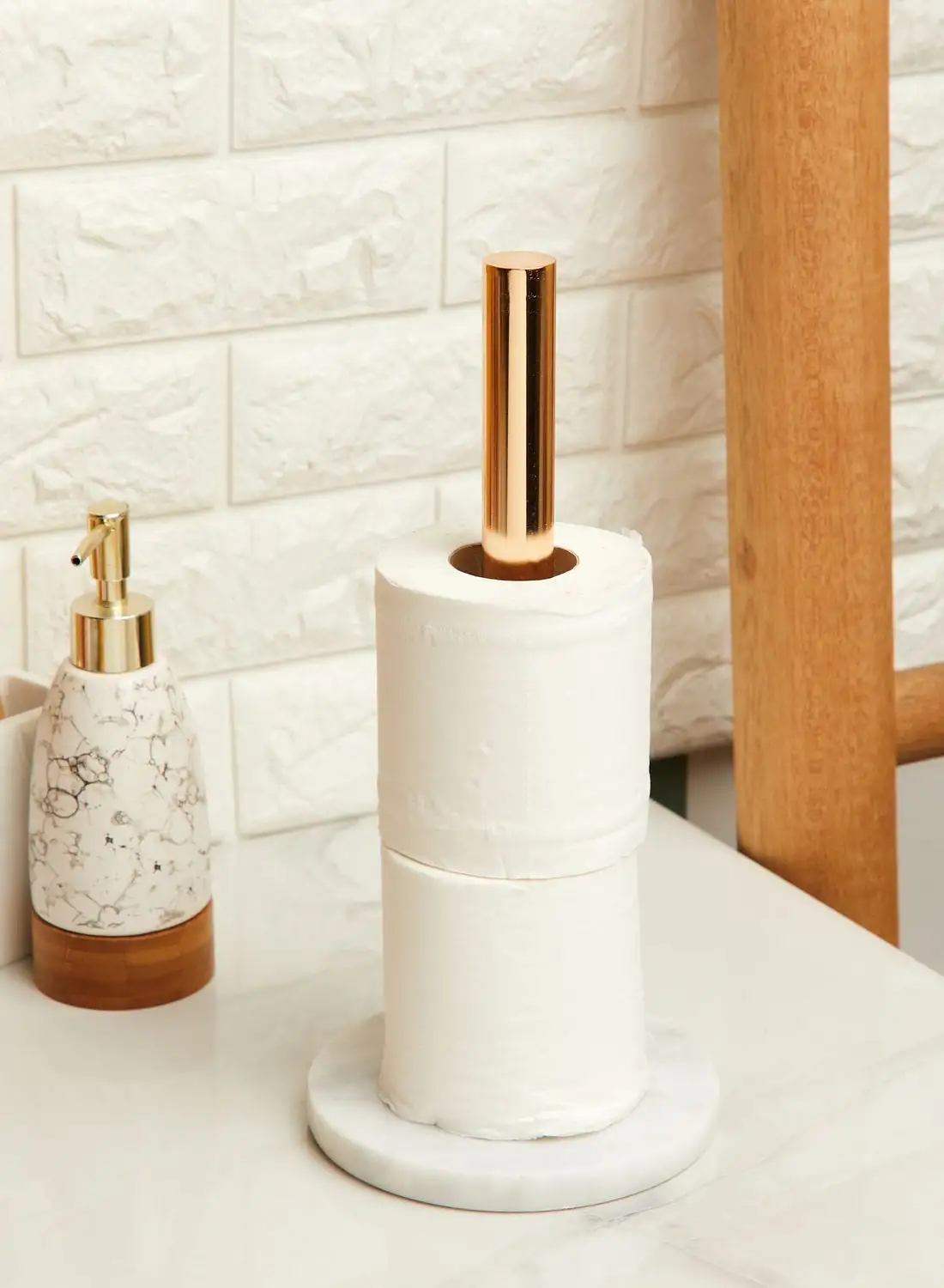 AURORA Marble Toilet Roll Holder