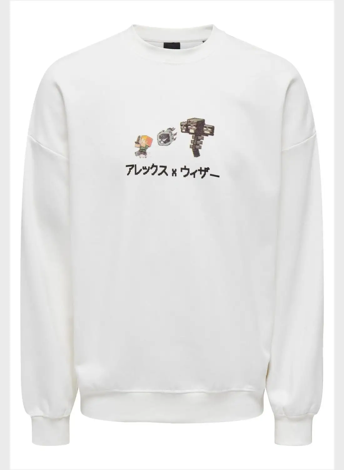 Only & Sons Graphic Crew Neck Sweatshirt