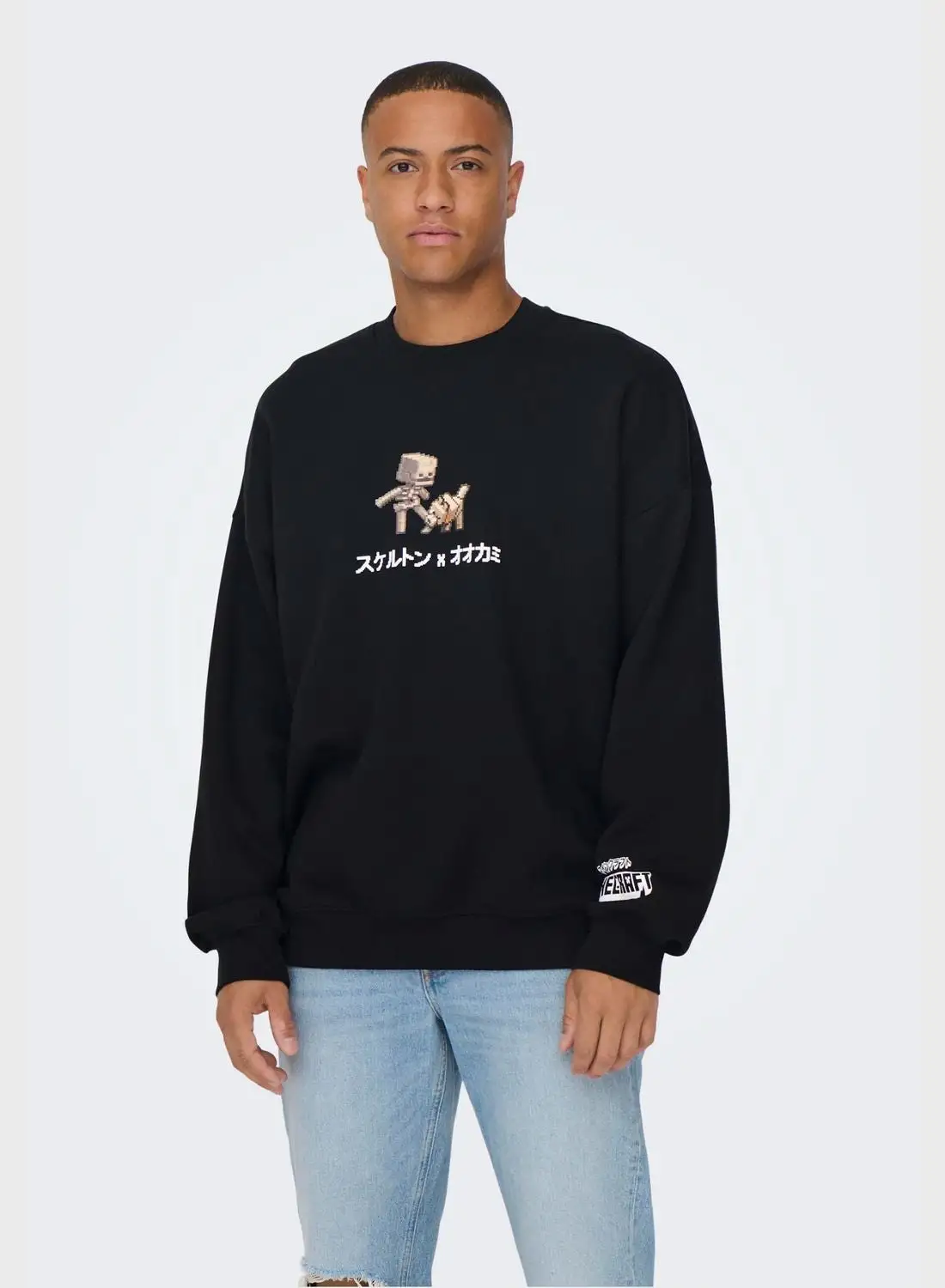 Only & Sons Graphic Crew Neck Sweatshirt