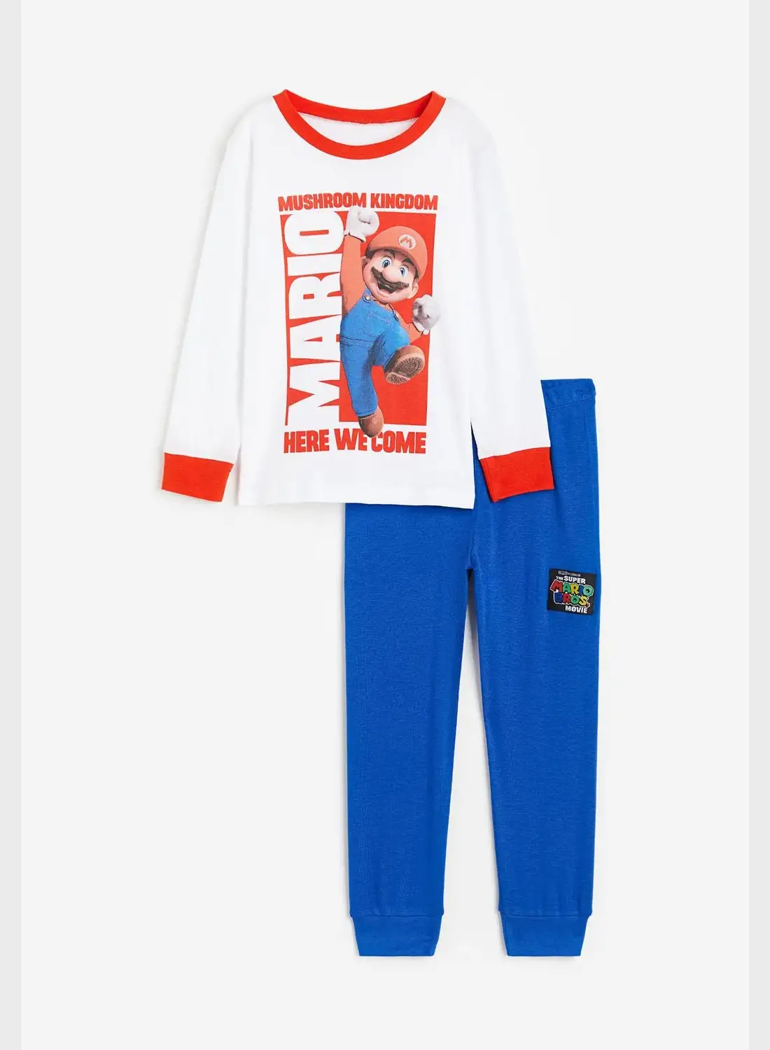 H&M Kids Mario Print Sweatshirt & Sweatpants Set