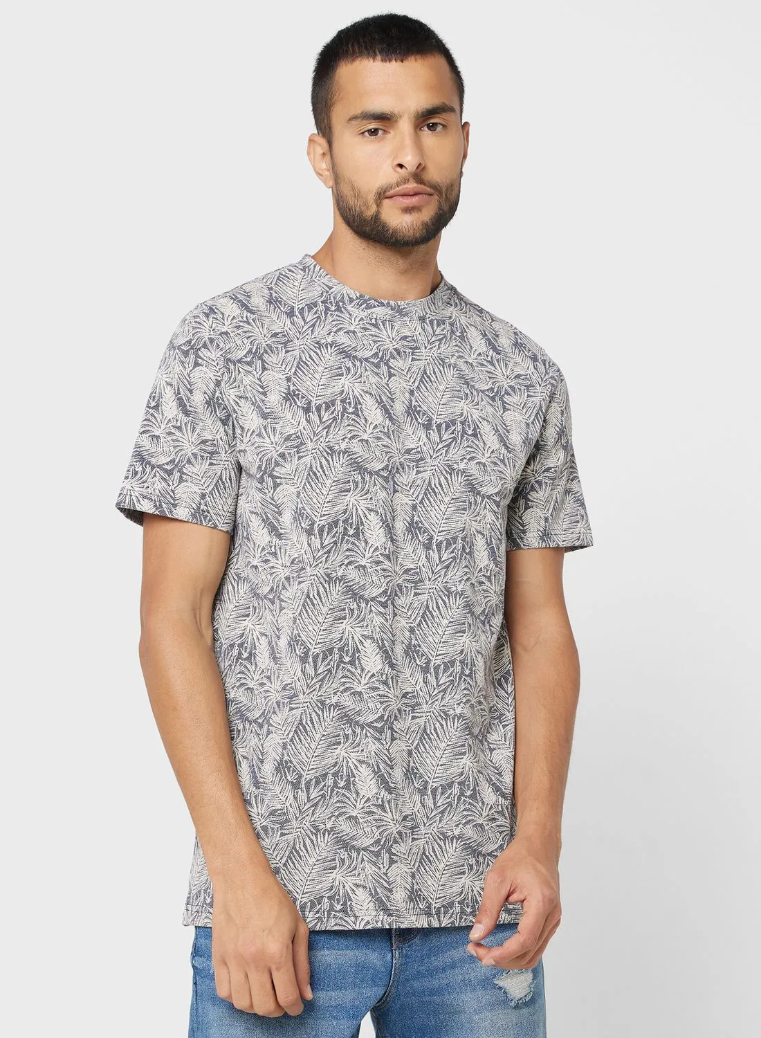 FAV All Over Print Crew Neck T-Shirt