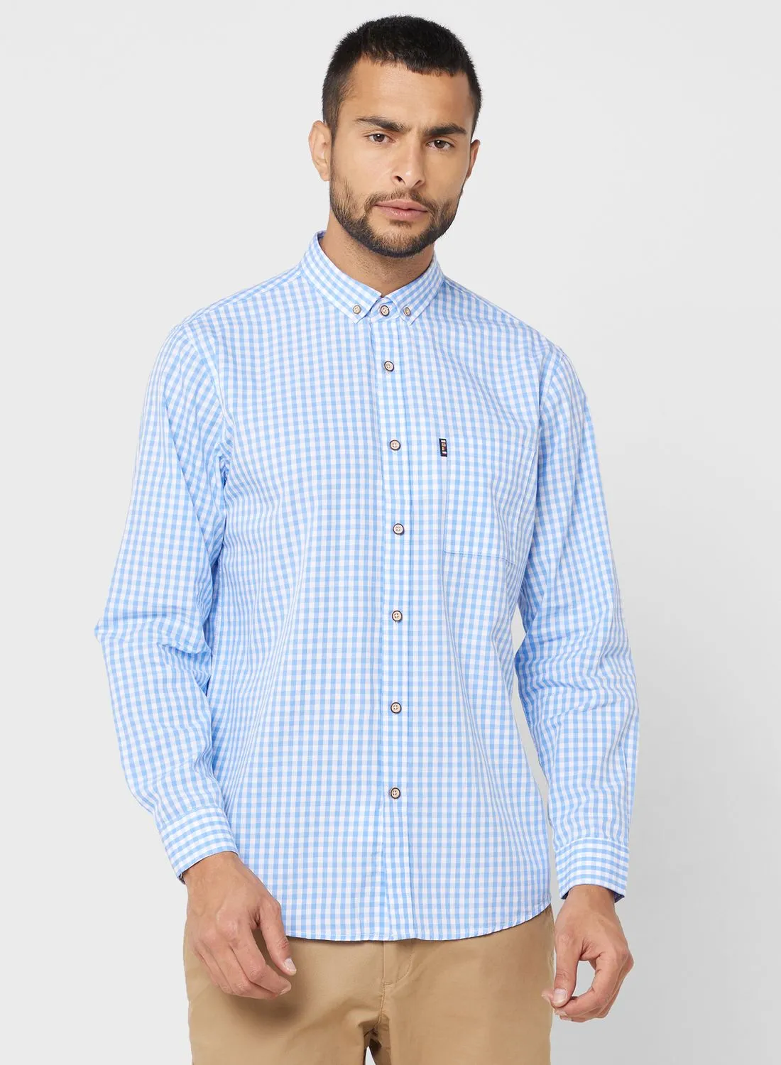 Robert Wood Check Long Sleeve Shirt