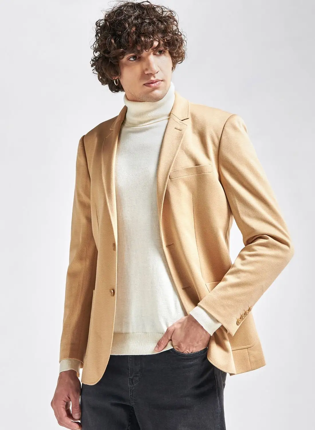 FAV Textured Slim Fit Blazer