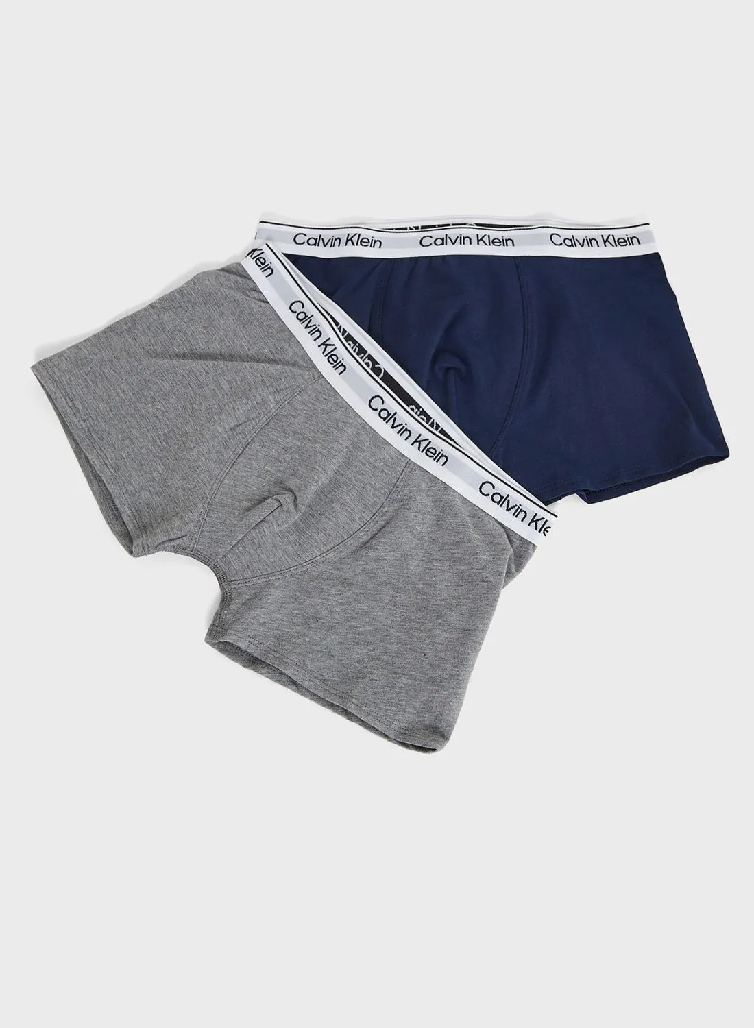 Calvin Klein Jeans Kids 2 Pack Logo Trunks