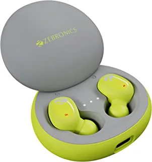 Zebronics Zeb-Sound Bomb N1 True Wireless Earbuds with ENC, Gaming Mode (up to 50ms), up to 18H Playback, Bluetooth V5.2, Fidget Case, Voice Assistant, Splash Proof, Type C, and Mic (Grey Volt)