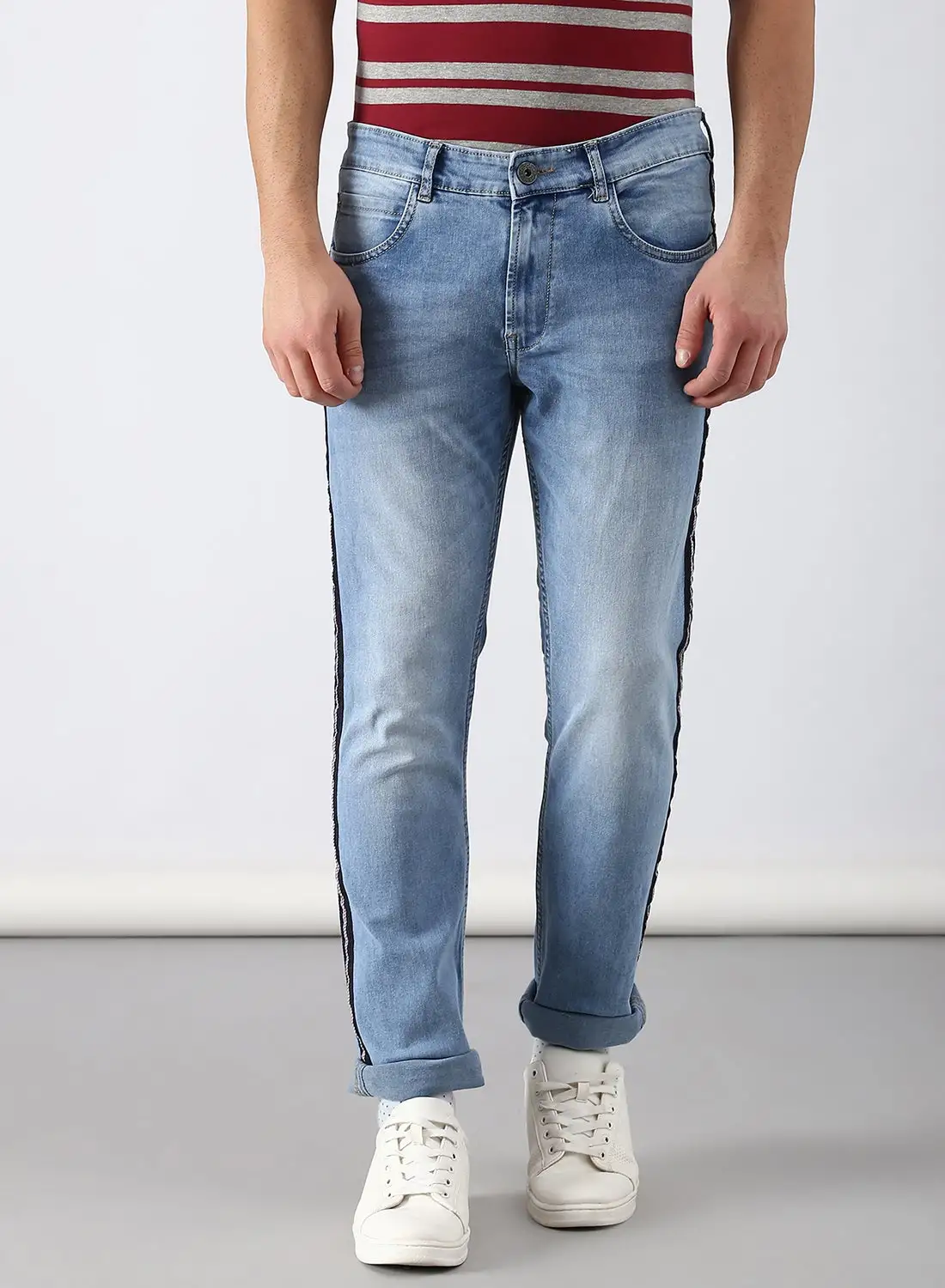 ABOF Slim Fit Jeans Light Blue