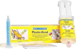 WEICON Plastic-Bond with mixing nozzle 24 ml | solvent-free 2-component acrylic structural adhesive